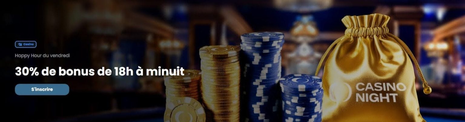 Casino Night | Bonus jusqu’à 1 500 € + 200 FS | Casino Night